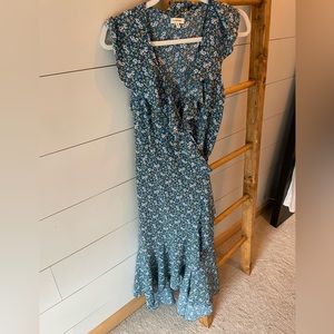 Max Studio floral wrap dress